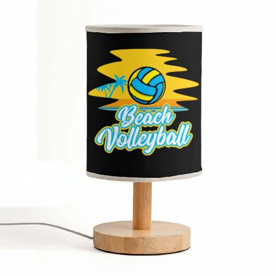Volleyball Sport Lover Beach Volleyball Player Fabric Lamps