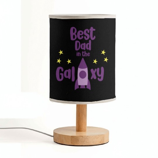 Best Dad in The Galaxy Cool Fabric Lamps