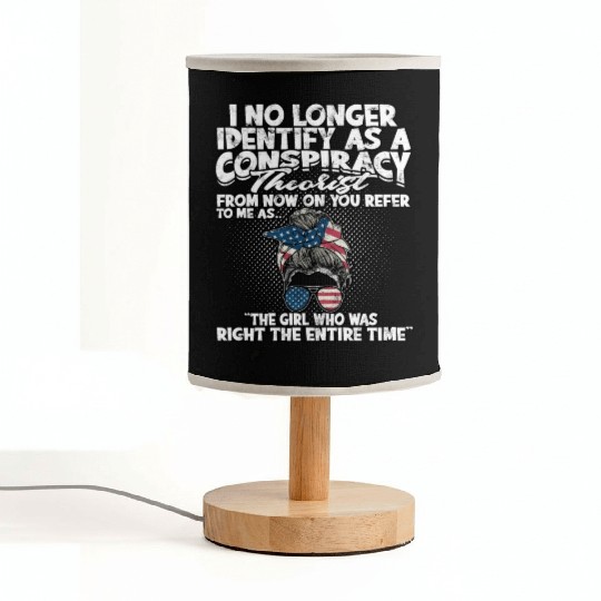 Conspiracy Theorist Theory Science Fiction Fabric Lamps