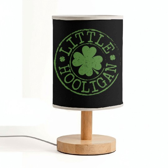 Little Hooligan Irish Clovers Kids Boy Girl St Pat Fabric Lamps