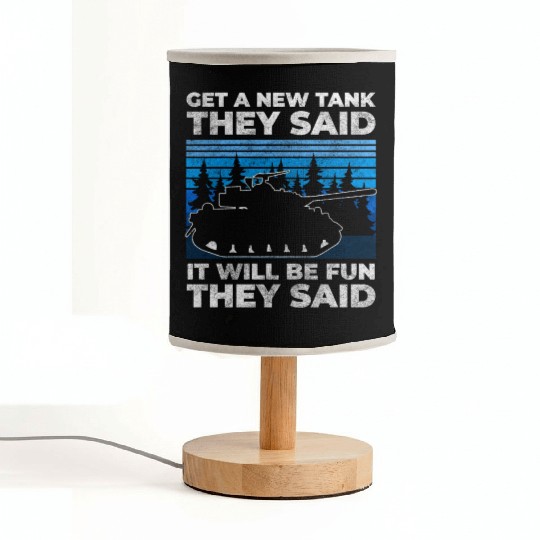 Main Battle Tank Steel Guns Armed Forces Fabric Lamps