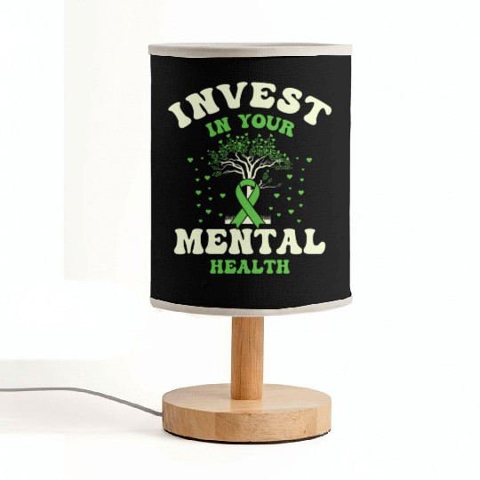 Invest In Your Mental Health Awareness Depression Fabric Lamps