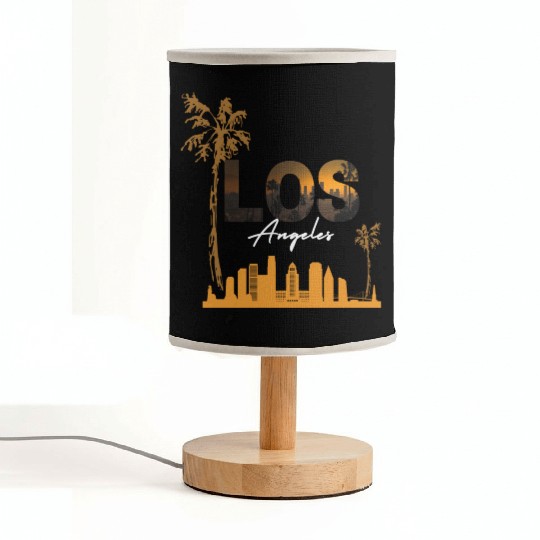Los angeles | los angeles county Fabric Lamps