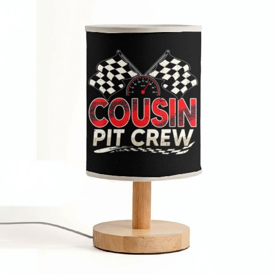 Funny Cousin Pit Crew Race Car Lover Racing Famil Fabric Lamps