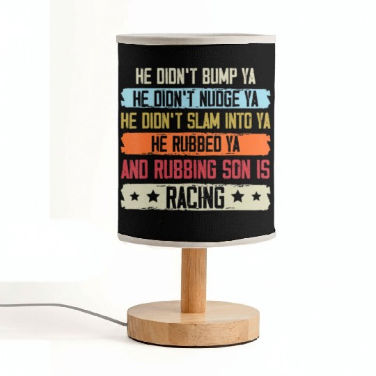Funny Dirt Track Racing Sprint Car Speedway Racer Fabric Lamps