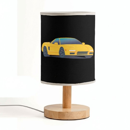 Yellow super car Fabric Lamps