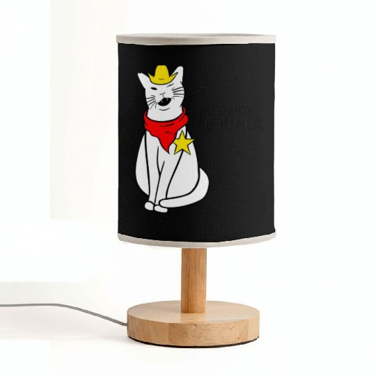meowdy cat partner Fabric Lamps