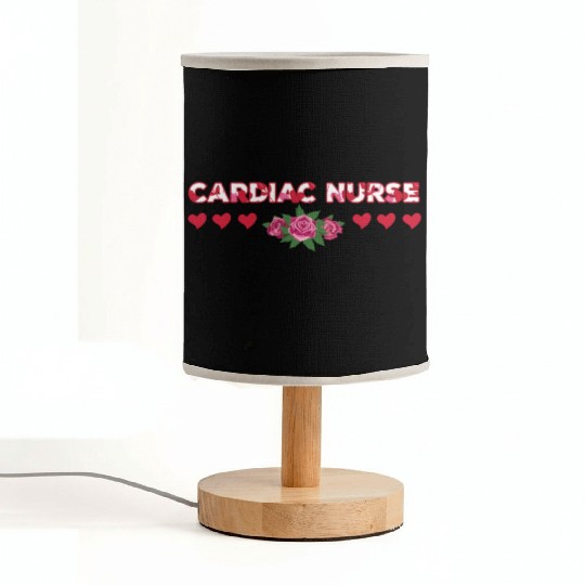 Cute Cardiac Nurse Apparel Fabric Lamps