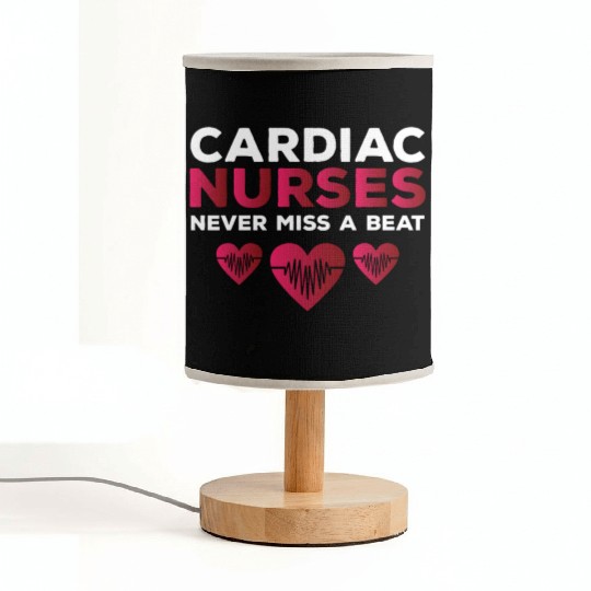 Funny Cardiac Nurse Saying Fabric Lamps