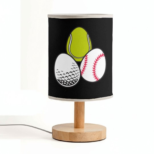 Sports Easter Egg Tennis Athletic Baseball Game Fabric Lamps