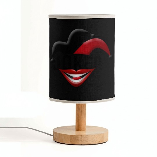 Joker in Red and Black Fabric Lamps