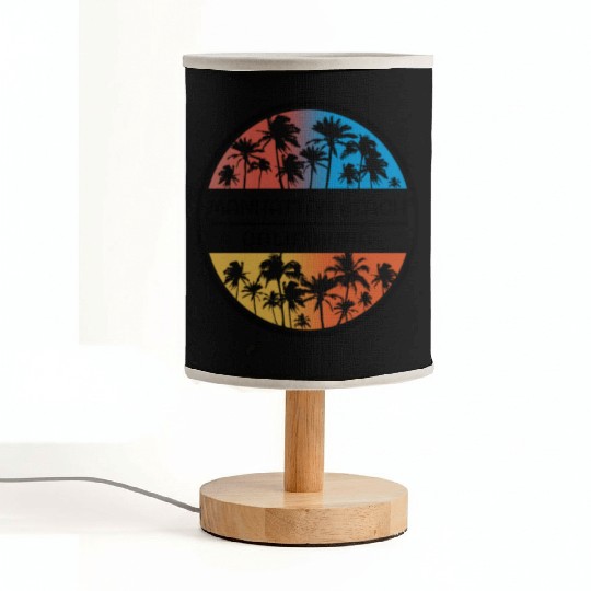 Manhattan Beach California Palm Tree Stylish Fabric Lamps