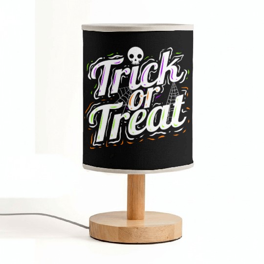 Trick Or Treat Spiderweb Halloween Fabric Lamps