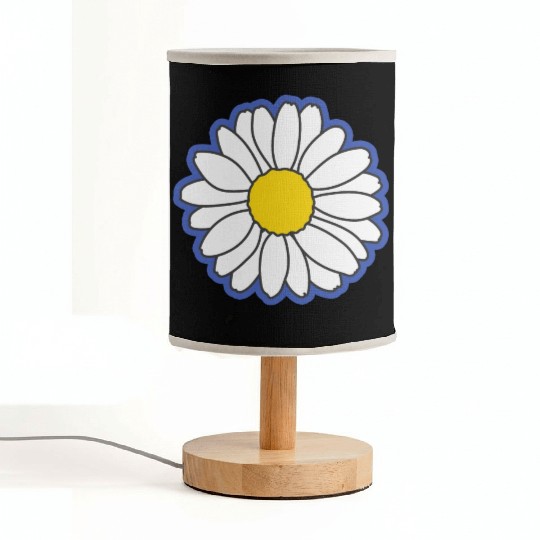 blue daisy flower Fabric Lamps