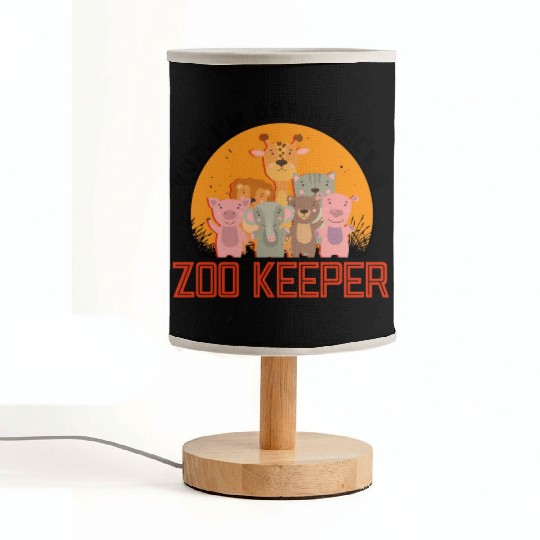 Zookeeper Wildlife Zookeeping Nature Zoo Animal Fabric Lamps