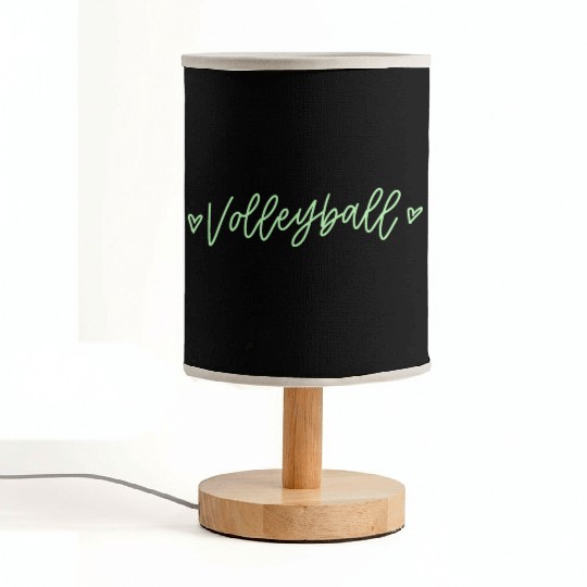 Green Calligraphy Volleyball Fabric Lamps