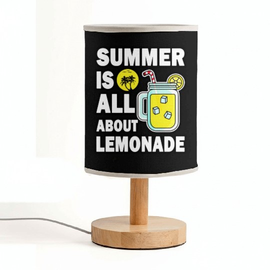 Lemonade Lover Summer Quote Fabric Lamps