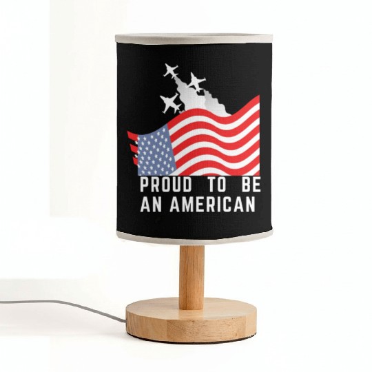 Wings of Liberty: Red, White, and Blue Plane Fabric Lamps