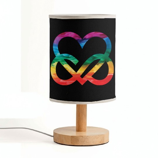 Infinite Love Rainbow Heart LGBTQ Pride Heart Fabric Lamps