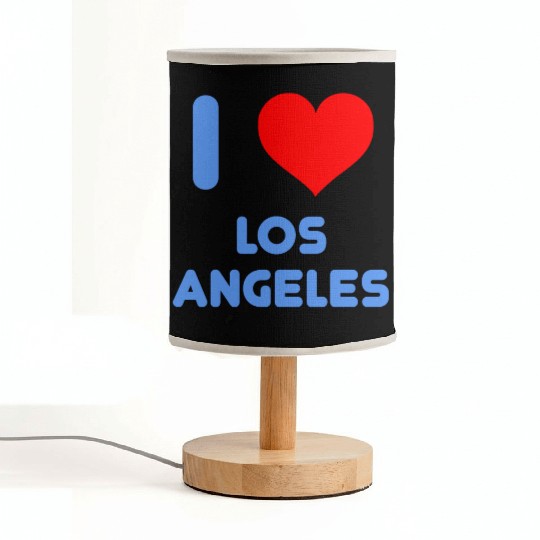 I Love Los Angeles Fabric Lamps