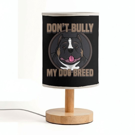 Pride Pitbull Bulldog Lover Pit Bull Awareness Dog Fabric Lamps