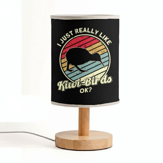 Bird Lover Endangered Species Kiwi Bird Fabric Lamps