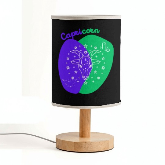 Cosmic Climb A Minimalist Capricorn Design Fabric Lamps