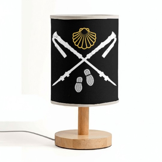 Camino De Santiago Way Of St. James Pilgrims Fabric Lamps