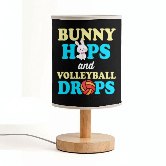 Easter Volleyball Bunny Holiday Rabbit Sport Fabric Lamps