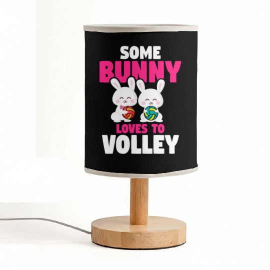 Easter Volleyball Bunny Holiday Rabbit Sport Fabric Lamps