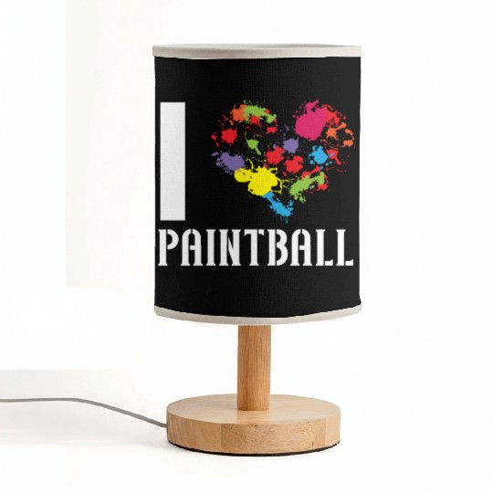 Paintball Paint Gun Paintball Player Paintballer Fabric Lamps