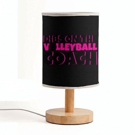 Dibs On The Volleyball Coach 4 Fabric Lamps