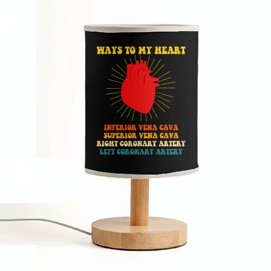 Ways To My Heart Cardiologist Medical Student Fabric Lamps