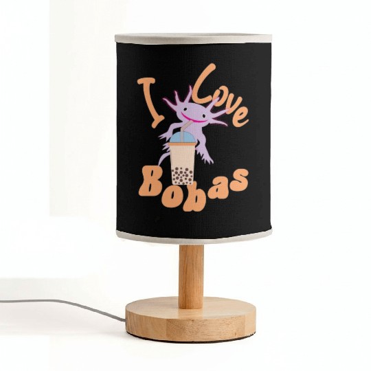 boba axolotl Fabric Lamps