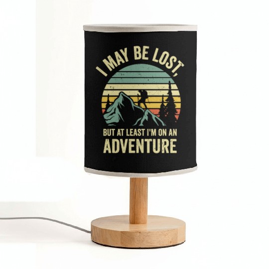 Hiking Camping Mountain Hiker Fabric Lamps