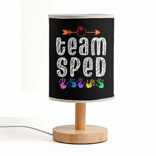 Team Sped Teacher Awareness Special Education Fabric Lamps
