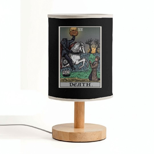 Death Tarot Card Terror Tarot Fabric Lamps
