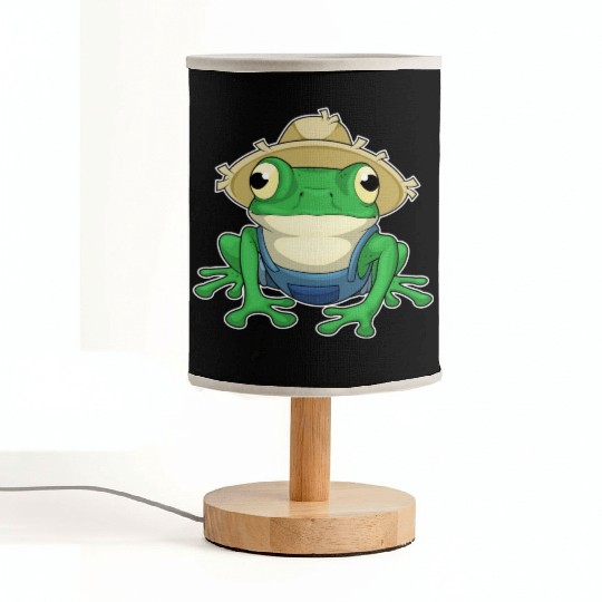 Frog Farmer Hat Fabric Lamps