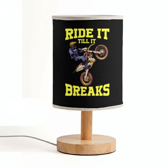 Dirt Bike Motocross Mx Dirt Track Racing Ride Till Fabric Lamps