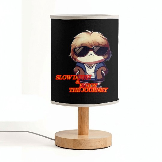 Cool Sloth "Slow down and enjoy the journey" Fabric Lamps