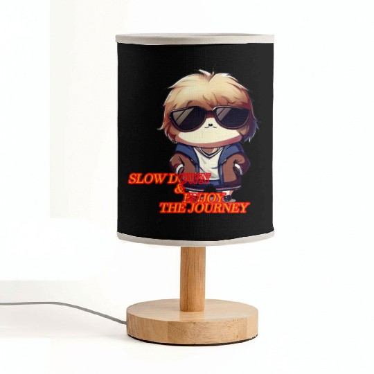 Cool Sloth "Slow down and enjoy the journey" Fabric Lamps