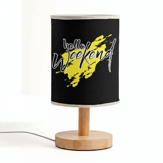 Hello weekend Fabric Lamps