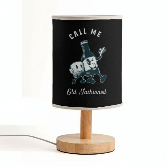 Bourbon Lover Call Me Old Fashioned Fabric Lamps