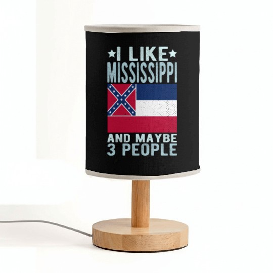 Mississippi Flag US State Fabric Lamps