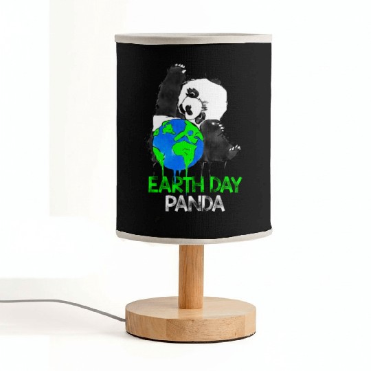 Earth Day Panda Fabric Lamps