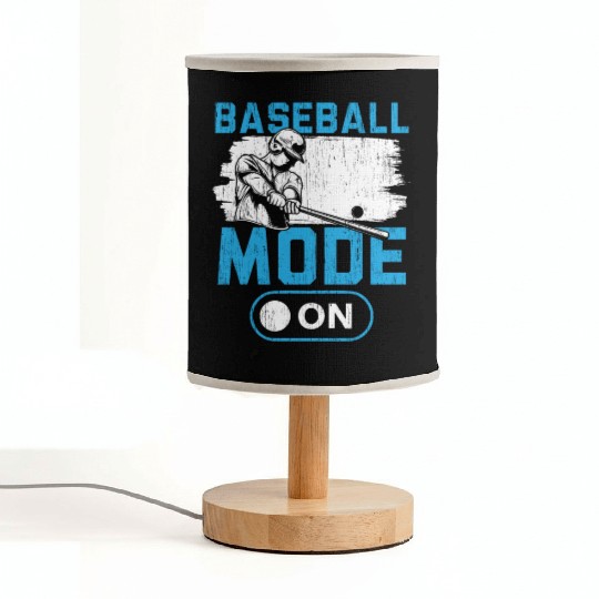 Baseball Mode On Baseball Player Baseball Coach Fabric Lamps