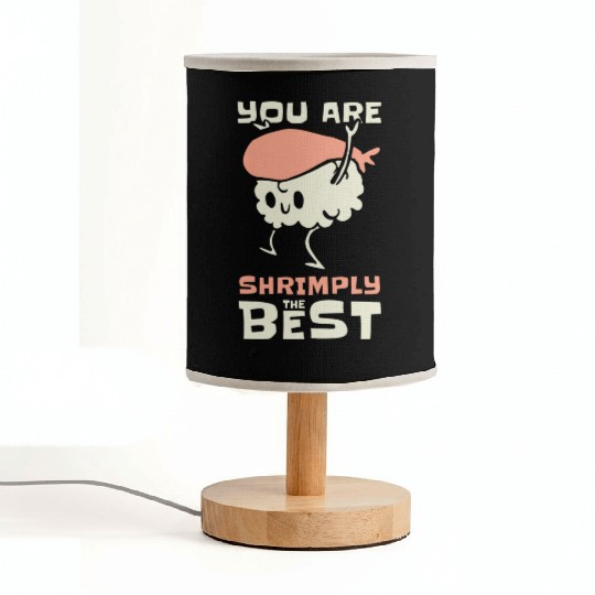 Asian Food Sushi Shrimp Food Sushi Lover Design Fabric Lamps