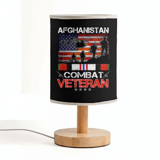 afghanistan combat veteran us veteran military Fabric Lamps