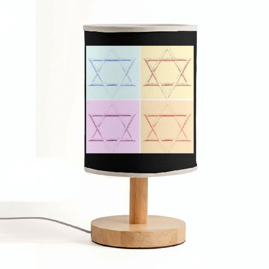 Star of David Design Fabric Lamps