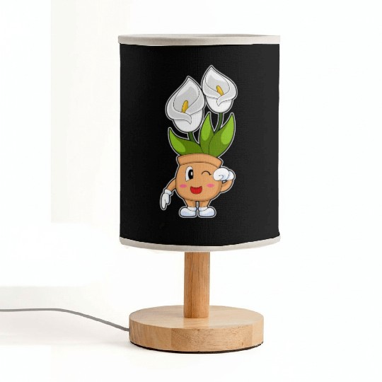 Plant Pot Calla Lily Flower Fabric Lamps
